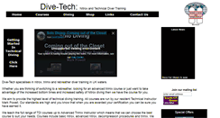 Desktop Screenshot of dive-tech.co.uk